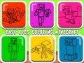 Joc Coloració fàcil per a nens Minecraft en línia