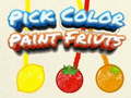 Joc Trieu un color Pintar fruits en línia