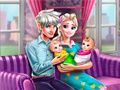 Игра Ледяная королева с близнецами: Семейный день онлайн