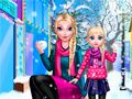 Игра Зимний день мамы Элси онлайн