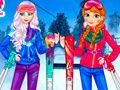 Игра Принцессы на лыжах онлайн