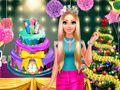 Игра Зимняя вечеринка блондинки онлайн