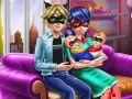 Игра Леди Баг и Супер Кот ухаживают за близнецами онлайн Игра Леди Баг и Супер Кот ухаживают за близнецами онлайн