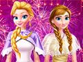 Игра Праздничная новогодняя вечеринка Энни и Элли онлайн Игра Праздничная новогодняя вечеринка Энни и Элли онлайн