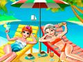 Игра Пляжное селфи Эльзы и Анны онлайн