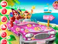 Игра Пляжное путешествие принцесс онлайн