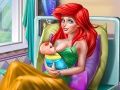 Игра Принцесса русалка: Рождение мамы онлайн Игра Принцесса русалка: Рождение мамы онлайн