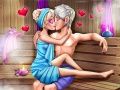 Игра Ледяная королева: Флирт в сауне онлайн Игра Ледяная королева: Флирт в сауне онлайн