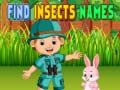Игра Найти названия насекомых онлайн Игра Найти названия насекомых онлайн