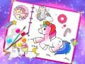 Игра Сказочный милый единорог: Книжка раскраска онлайн