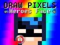 Игра Нарисовать лицо героев пикселями онлайн Игра Нарисовать лицо героев пикселями онлайн