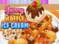 Игра Вкусные вафли с мороженым онлайн Игра Вкусные вафли с мороженым онлайн