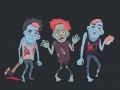 Игра Зомби и скелеты: Раскраска онлайн