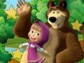 Игра Маленькая девочка и медведь: Скрытые звезды онлайн Игра Маленькая девочка и медведь: Скрытые звезды онлайн