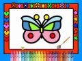 Игра Цвет и украшение бабочек онлайн
