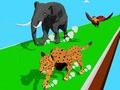 Игра Гонка с трансформацией животных 3D онлайн