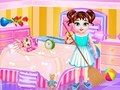 Игра Малышка Тейлор: Уборка грязи в доме онлайн Игра Малышка Тейлор: Уборка грязи в доме онлайн