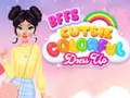 Игра Лучшие подруги: красочное платье онлайн