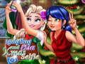 Игра Леди Баг и Эльза: рождественское селфи онлайн Игра Леди Баг и Эльза: рождественское селфи онлайн