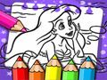 Игра Русалочка Ариэль: Книжка раскраска онлайн Игра Русалочка Ариэль: Книжка раскраска онлайн