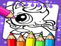 Игра Маленький зоомагазин: Книжка раскраска онлайн