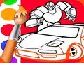 Игра Детская книжка-раскраска для мальчиков онлайн