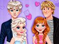 Игра Анна и Эльза: Двойное ночное свидание онлайн