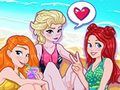 Игра Пляжная вечеринка принцесс онлайн
