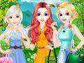 Игра Весеннее модное цветное платье онлайн