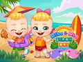 Игра День Майка и Мии на пляже онлайн Игра День Майка и Мии на пляже онлайн