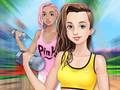 Игра Фитнес девушки одеваются онлайн