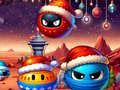Игра Рождественская гонка: Красные и дружеские шары онлайн Игра Рождественская гонка: Красные и дружеские шары онлайн