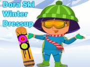 Игра Дора: зимний лыжный наряд онлайн Игра Дора: зимний лыжный наряд онлайн