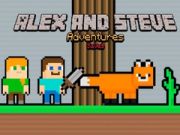 Игра Сохранение приключений Алекса и Стива онлайн