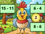 Игра Вычитание: Раскрытие изображения птицы онлайн Игра Вычитание: Раскрытие изображения птицы онлайн