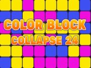 Игра Цветные блоки Свернуть 24 онлайн Игра Цветные блоки Свернуть 24 онлайн
