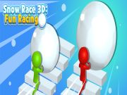 Игра Снежные гонки 3D Веселые гонки онлайн