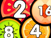 Игра Объединить стреляя шарики 2048 Соединяем Фрукты онлайн
