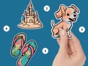 Игра Книга с наклейками: Раскраска по номерам онлайн