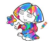 Игра Девушка из джунглей: раскраски онлайн