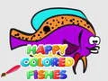 Игра Счастливые цветные рыбы онлайн Игра Счастливые цветные рыбы онлайн