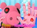 Игра Пигги лечит руки онлайн Игра Пигги лечит руки онлайн