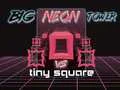 Игра Большая неоновая башня против крошечного квадрата онлайн Игра Большая неоновая башня против крошечного квадрата онлайн