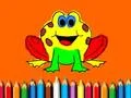 Игра Назад в школу: Книжка раскраска лягушки онлайн Игра Назад в школу: Книжка раскраска лягушки онлайн