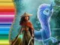Игра Книжка-раскраска: Райя и последний дракон  онлайн Игра Книжка-раскраска: Райя и последний дракон  онлайн