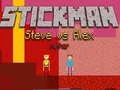 Игра Стикмен Стив против Алекса Нижний мир онлайн Игра Стикмен Стив против Алекса Нижний мир онлайн