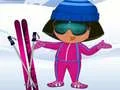 Игра Дора лыжница Одевалка онлайн Игра Дора лыжница Одевалка онлайн