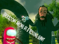 Игра Амонг Ас и Катящийся Гигант на кладбище онлайн