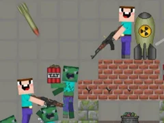 Игра Нуб против зомби. Игровая площадка онлайн