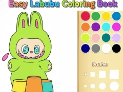Easy Labubu Coloring Book